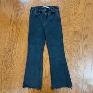 High-Rise Black Flared Jeans